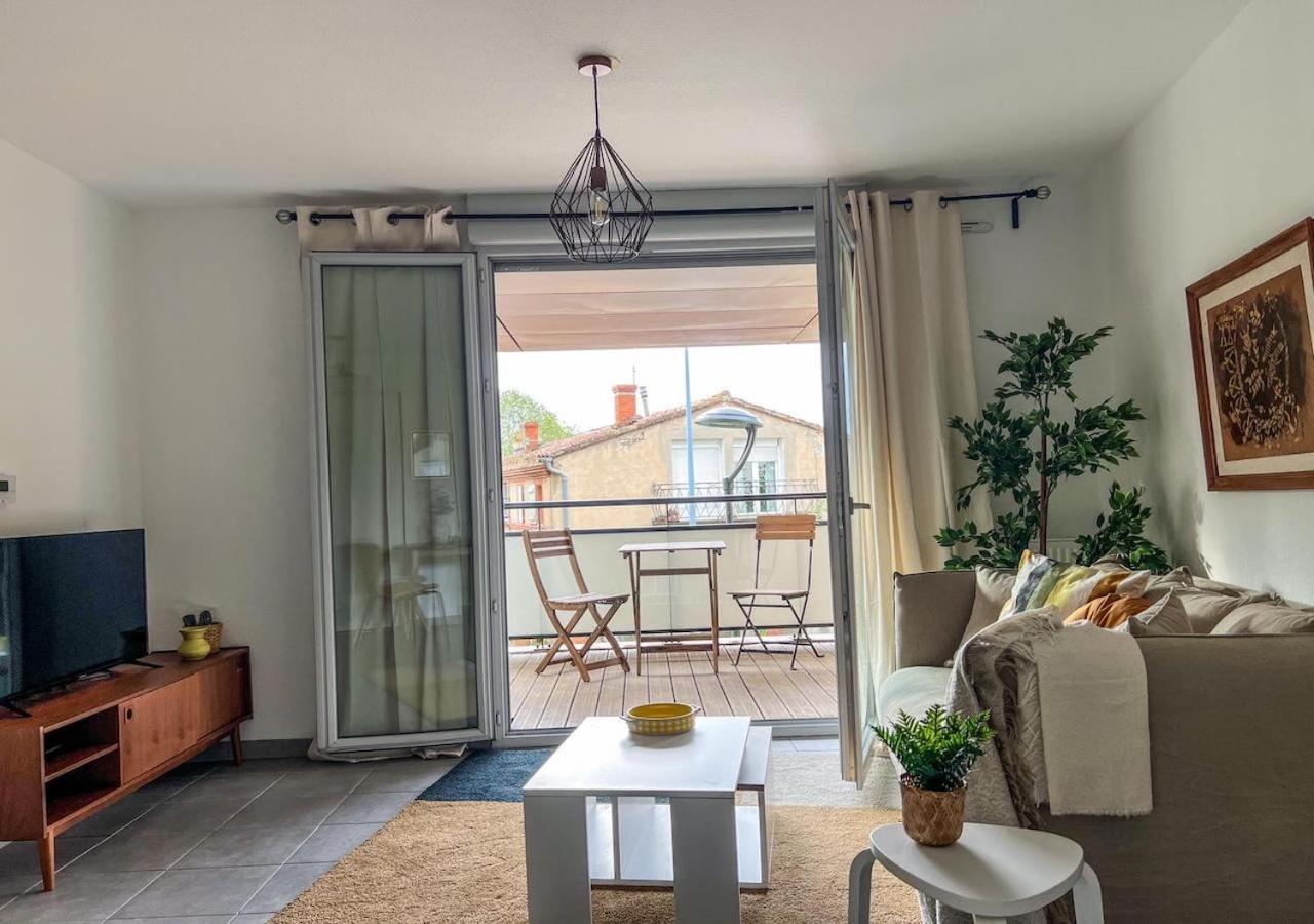 Appartement Confortable T2 Pour 4 Voyageurs, Parking Prive Et Terrasse Toulouse